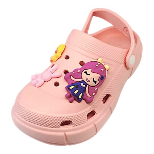 Ciabatte sabot tipo Crocs rosa a tema principessa per bambina – Sesamall Shoes
