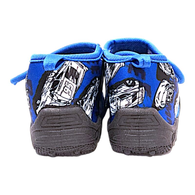 Ciabattina asilo per bambino blue navy-nero Cars con strappo – Alek Moda Silver 3 Ciabattina asilo per bambino cars blue navy-nero con strappo – Alek Moda Silver