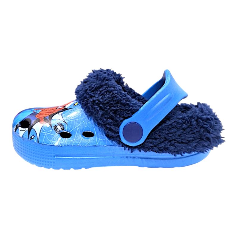 Ciabattina blu per bambino tipo Crocs imbottita con Spider-Man – Alek Moda Silver 2 Ciabattina blu per bambino tipo Crocs imbottita con Spider-Man – Alek Moda Silver