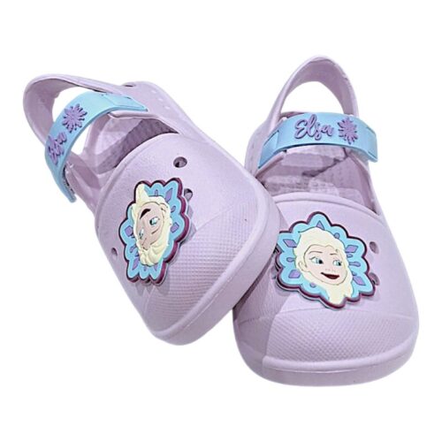 Ciabattina lilla per bambina Frozen con fascetta a strappo – Alek Moda Silver 1 Ciabattina lilla per bambina Frozen con fascetta a strappo – Silver