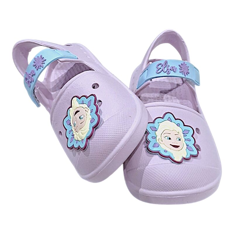 Ciabattina lilla per bambina Frozen con fascetta a strappo – Alek Moda Silver 1 Ciabattina lilla per bambina Frozen con fascetta a strappo – Silver