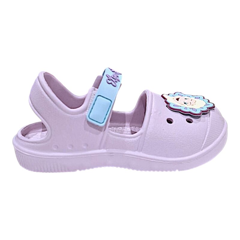 Ciabattina lilla per bambina Frozen con fascetta a strappo – Alek Moda Silver 2 Ciabattina lilla per bambina Frozen con fascetta a strappo – Silver