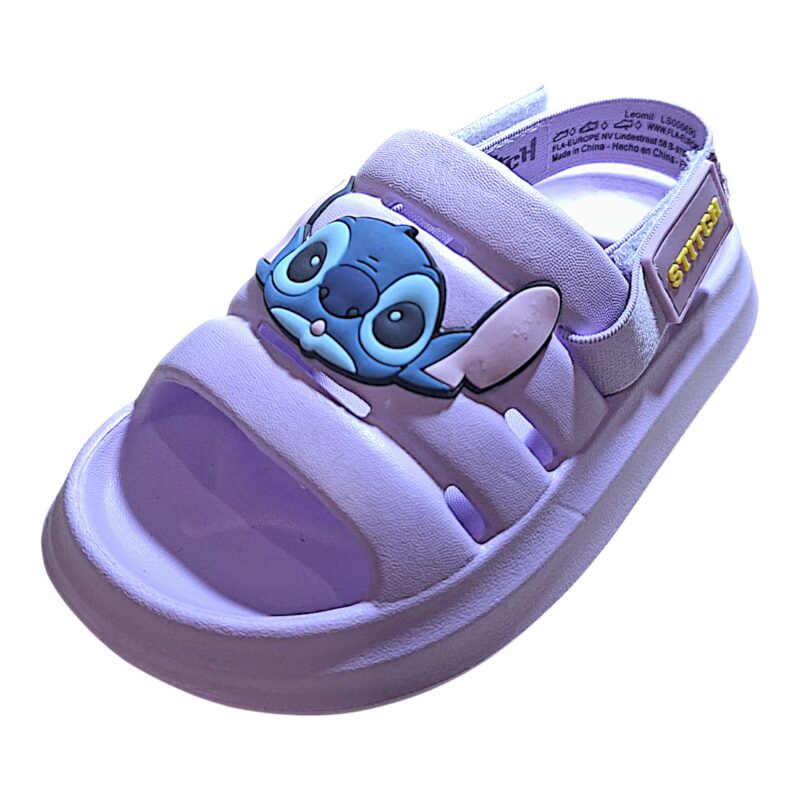 Ciabattina per bambina Lilo & Stitch lilla con elastico posteriore – FLA Europe 1 Ciabattina per bambina Lilo & Stitch lilla con elastico posteriore – FLA Europe