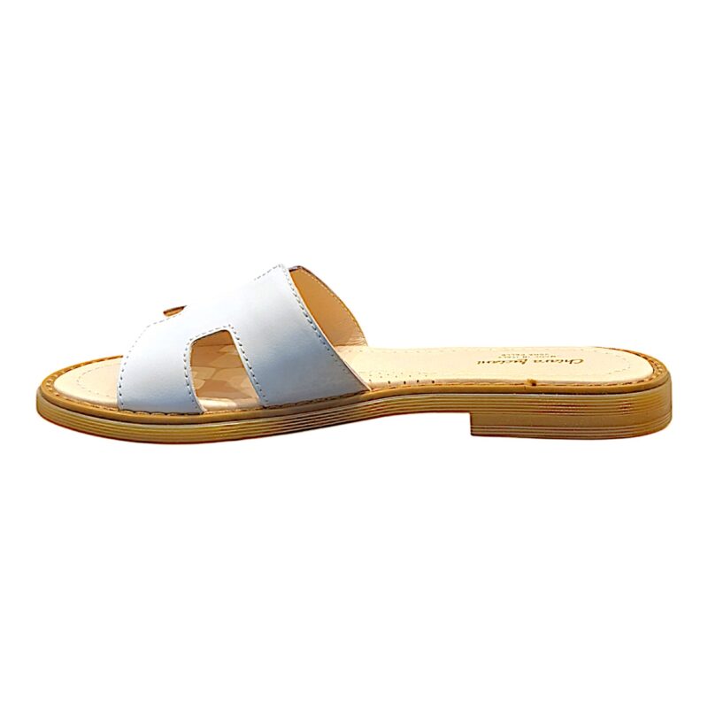 Ciabattina per bambina tipo hermess con fascia bianca - Chiara Luciani