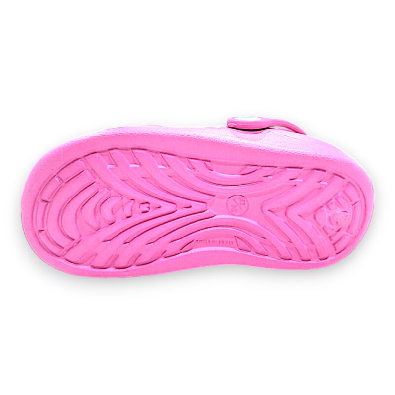 Ciabattina rosa modello crocs per bambina a punta aperta con Stitch e fascetta posteriore – Alek Moda Silver 4 Ciabattina rosa tipo Crocs per bambina a punta aperta Stitch – Alek Moda Silver