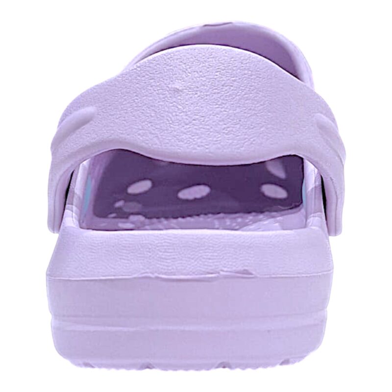 Ciabattina sandalo per bambina tipo Crocs Frozen lilla con fascetta posteriore – Alek Moda Silver 3 Ciabattina sandalo per bambina tipo Crocs Frozen lilla con fascetta posteriore – Silver