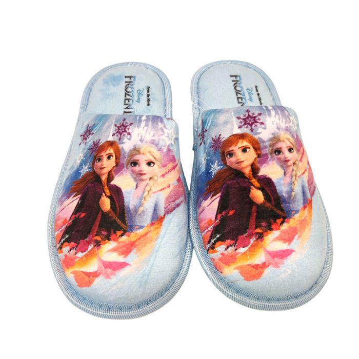 Easy Shoes pantofole Frozen aperte celesti fronte