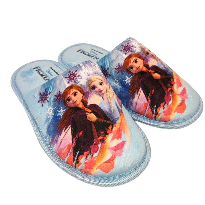 Easy Shoes pantofole Frozen aperte celesti destra