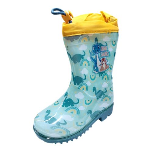 Galosce baby dinosauro verde-giallo per bambino – Coriex