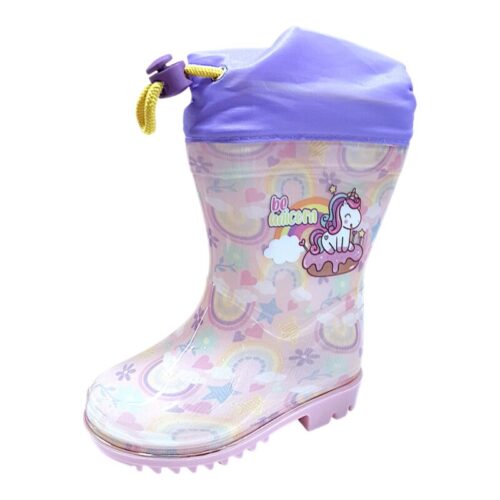 Galosce unicorno rosa-lilla per bambina – Coriex