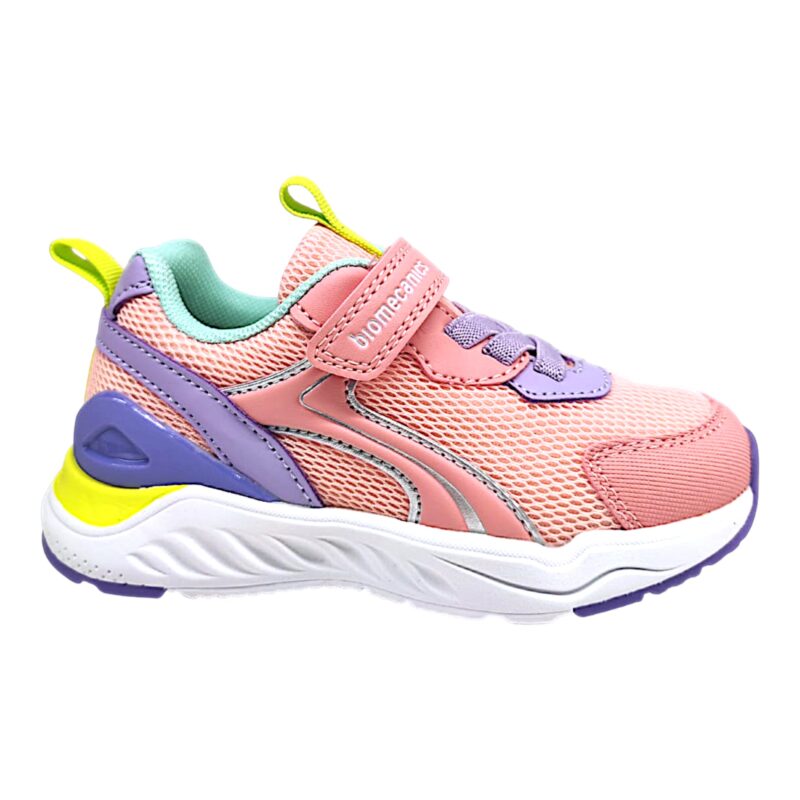 Ginnica lilla-rosa retata con strappo e lacci elastici – Biomecanics