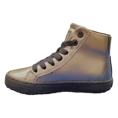 Sneakers alta metallizzata Geox sinistra