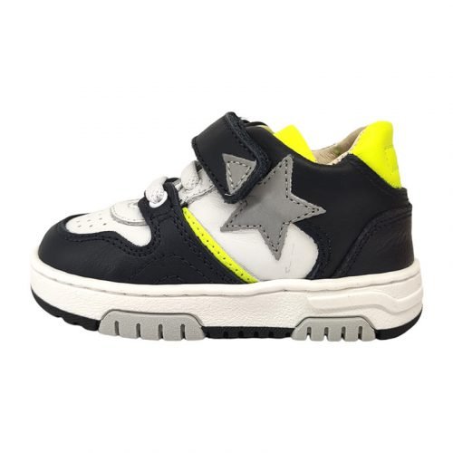 Balducci sneakers bianca blu gialla sinistra