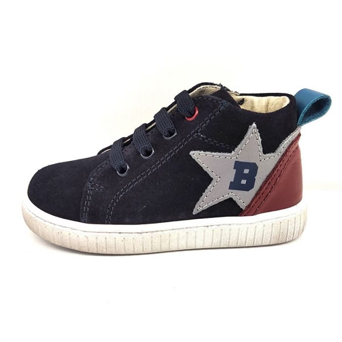 Balducci sneaker alta blu sinistra