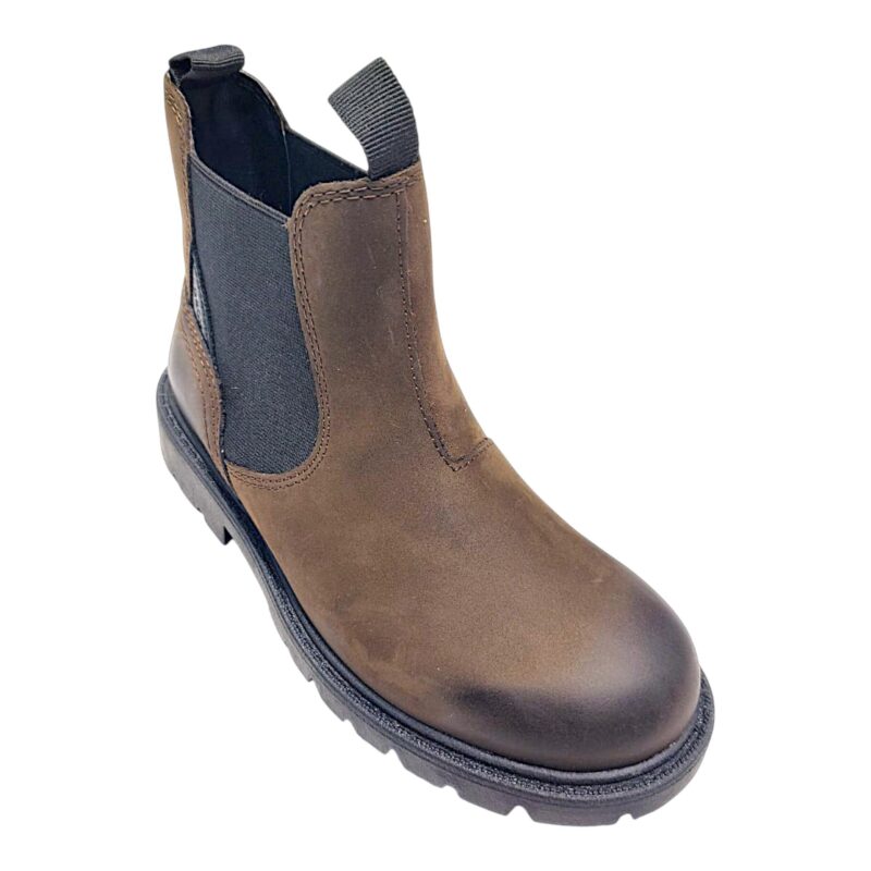 Mezzo stivale unisex marrone coffee con elastici laterali black - Geox 1 Mezzo stivale marrone coffee con elastici laterali black - Geox