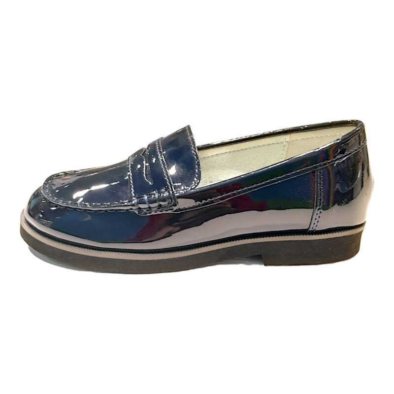 Mocassino blu lucido – BACIO & BACIO 3 Mocassino blu lucido – BACIO & BACIO