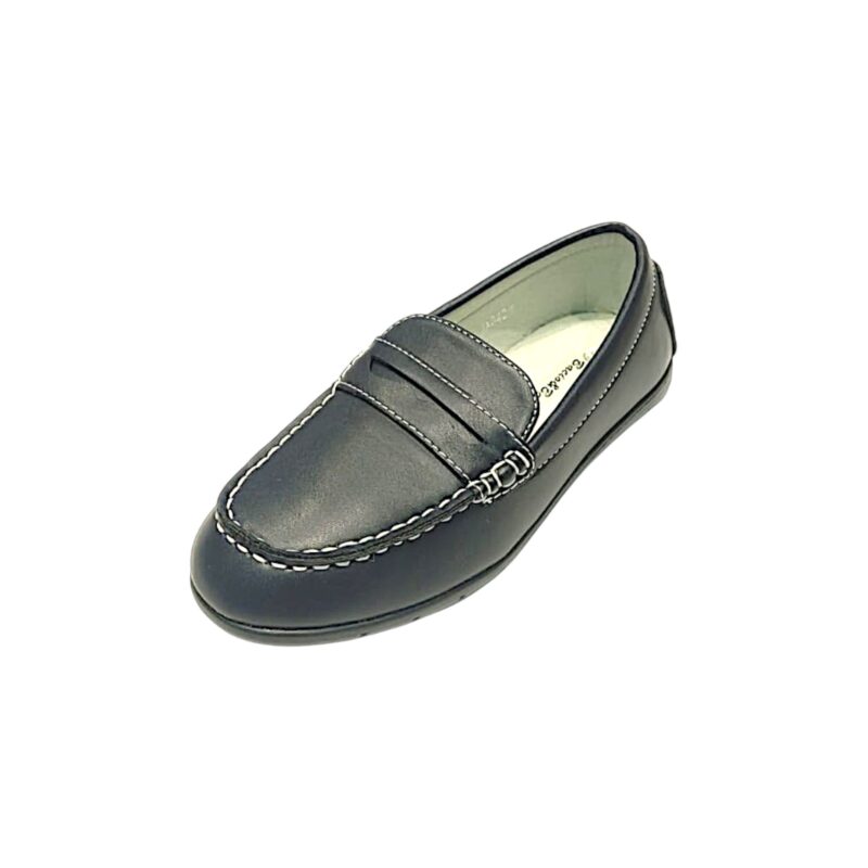 Mocassino blu navy in similpelle per bambino - Bacio & Bacio 1 Mocassino blu navy per bambino in similpelle - Bacio & Bacio