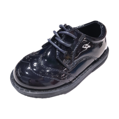 Mocassino con lacci blu lucido – BACIO & BACIO