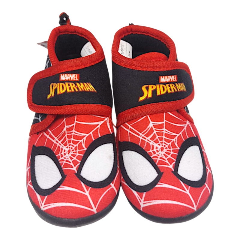 Pantofola scarpina primi passi per bambino nera e rossa Spider-Man con strappo – Easy Shoes 1 Pantofola scarpina primi passi per bambino nera e rossa Spider-Man con strappo – Easy Shoes