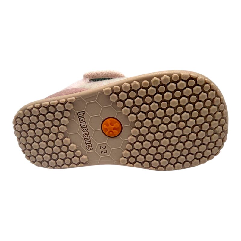 Pantofole invernali primi passi rosa chiaro per bambina con orsetto, dettagli tiffany-rosa-celeste e chiusura a strappo - Biomecanics 6 Pantofole invernali primi passi rosa chiaro per bambina con orsetto, dettagli tiffany-rosa-celeste e chiusura a strappo - Biomecanics
