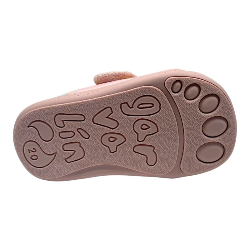 Pantofole nido barefoot rosa chiaro-multicolor per bambina con unicorno sulla punta e chiusura a strappo - Garvalín 5 Pantofole nido barefoot rosa chiaro-multicolor per bambina con unicorno sulla punta e chiusura a strappo - Garvalín