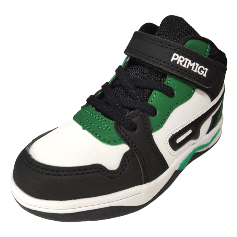 Scarpe Bambino Sneakers Prima Passi – Punta Larga, Leggere, Nero/Bianco, Taglia 22