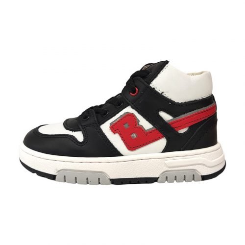Balducci sneakers alta bianco nera sinistra