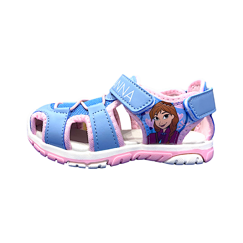 Sandalo ragnetto per bambina Frozen rosa-azzurro con doppio strappo – FLA Europe 3 Ragnetto per bambina Frozen rosa-azzurro con doppio strappo – FLA Europe