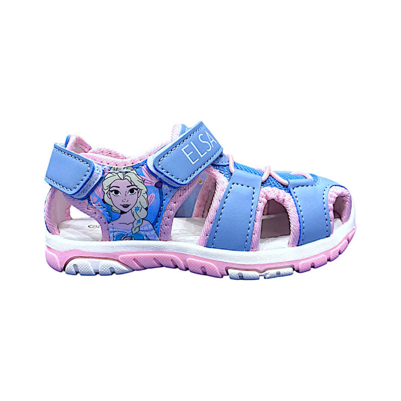 Sandalo ragnetto per bambina Frozen rosa-azzurro con doppio strappo – FLA Europe 2 Ragnetto per bambina Frozen rosa-azzurro con doppio strappo – FLA Europe