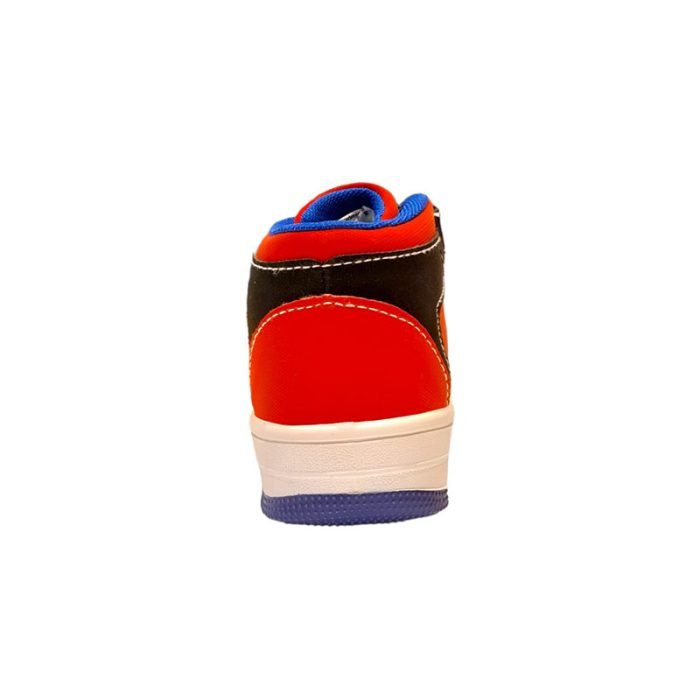 Sneakers alta Spider-Man rossa nera Easy Shoes tallone