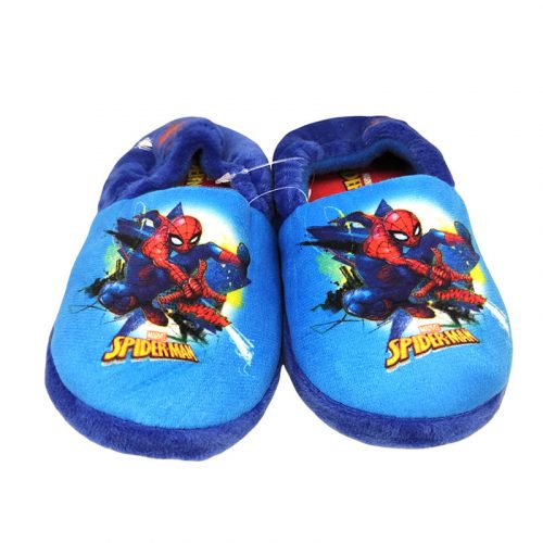Easy Shoes pantofole Spider-Man aperte blu fronte
