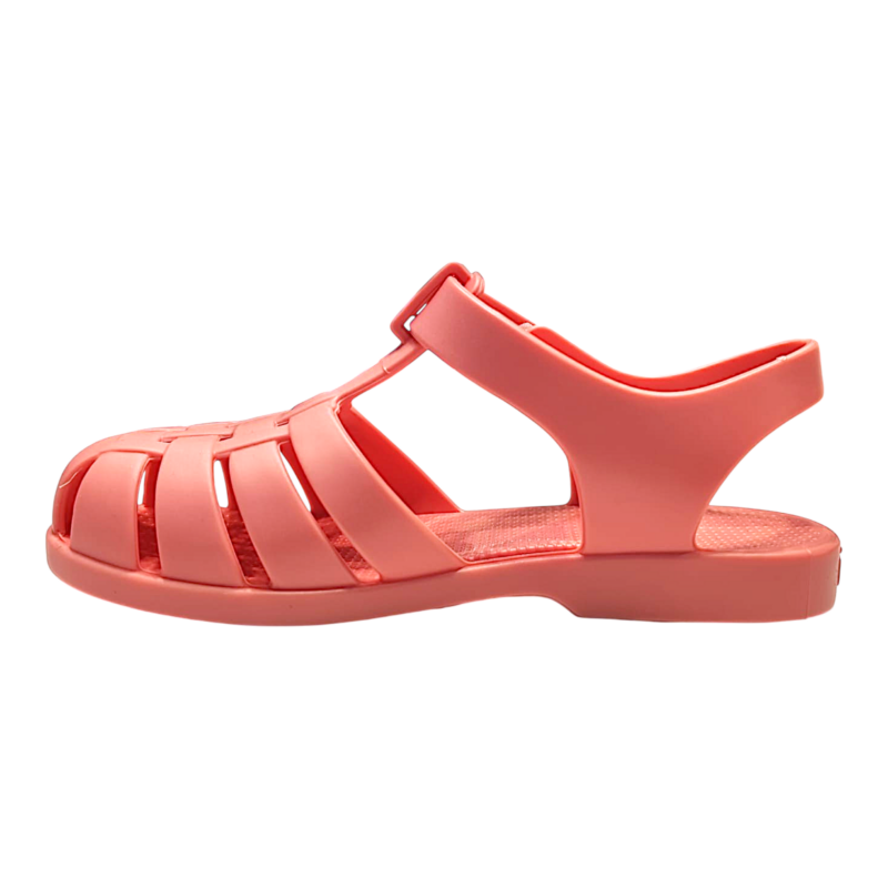 Sandali ragnetto per bambina da mare in gomma rosa con 50% di materiale riciclato e strappo - Igor 3 Sandali ragnetto per bambina da mare in gomma rosa con 50% di materiale riciclato e strappo - Igor