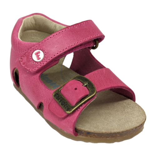 Sandalo Bea fucsia per bambina con strappo e fibbia – Falcotto