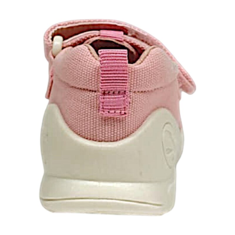 Sandalo a ragnetto per bambina primi passi in tessuto rosa con mamma papera, paperelle e strappo – Biomecanics 4 Sandalo a ragnetto per bambina primi passi in tessuto rosa con mamma papera, paperelle e strappo – Biomecanics