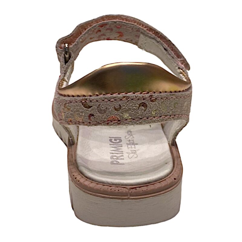 Sandalo bambina Axel luna cipria in pelle con doppio strappo - Primigi