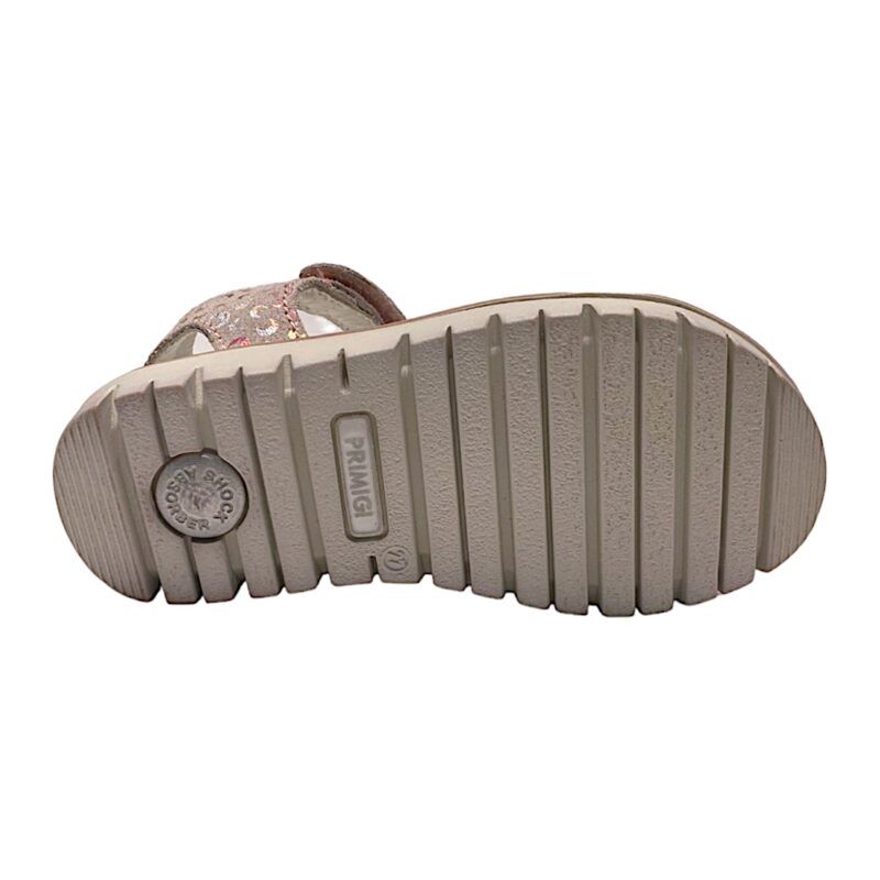 Sandalo bambina Axel luna cipria in pelle con doppio strappo - Primigi