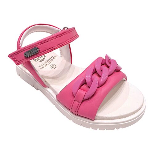 Sandalo bambina fucsia con strappo - Lelli Kelly