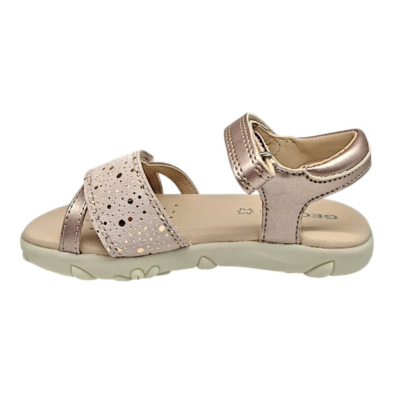 Sandalo bambina light pink con doppio strappo - Geox 4 Sandalo bambina light pink con doppio strappo - Geox