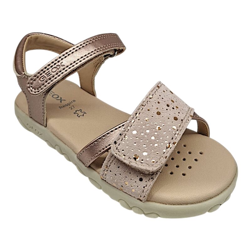 Sandalo bambina light pink con doppio strappo - Geox 1 Sandalo bambina light pink con doppio strappo - Geox