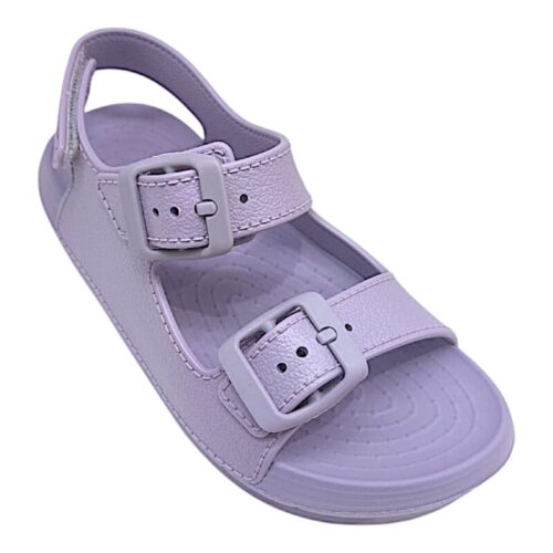 Sandalo bambino da mare in gomma color viola-malva e strappo - Igor