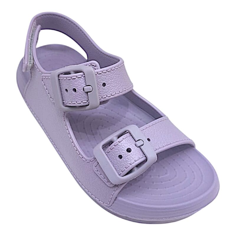 Sandalo bambino da mare in gomma color viola-malva e strappo - Igor