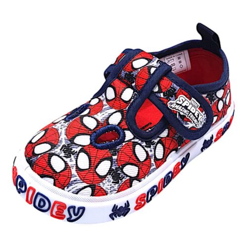 Sandalo bambino in tessuto modello occhietti spider-man jeans-multicolor con strappo - Silver