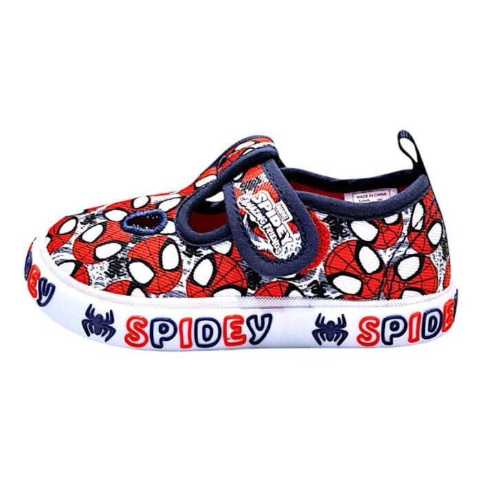 Sandalo bambino in tessuto modello occhietti spider-man jeans-multicolor con strappo - Silver