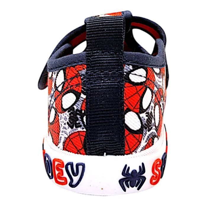 Sandalo bambino in tessuto modello occhietti spider-man jeans-multicolor con strappo - Silver