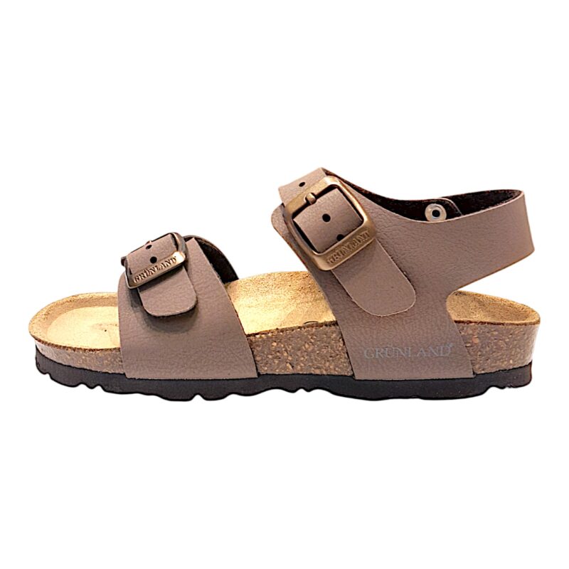 Sandalo bambino testa di moro con strappo e fibbie - Grunland