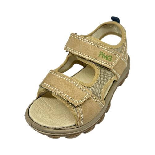 Sandalo beige chiaro e scuro per bambino con due strappi – Primigi