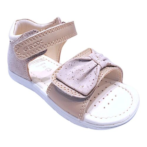 Sandalo bimba primi passi beige con doppio strappo - Geox