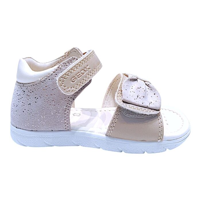 Sandalo bimba primi passi beige con doppio strappo - Geox