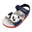 Sandalo bimbo primi passi mickey mouse navy-optic white con doppio strappo - Geox