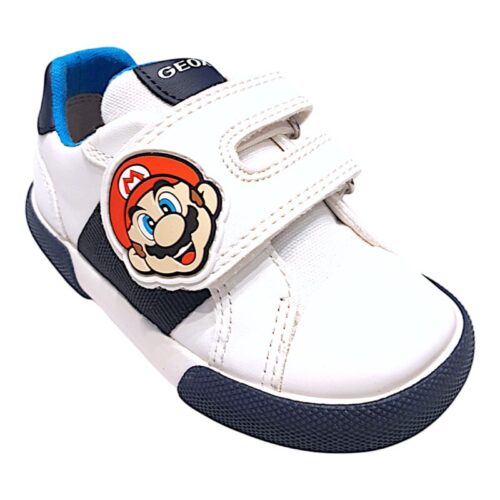 Sandalo bimbo primi passi super Mario white-navy con strappo - Geox